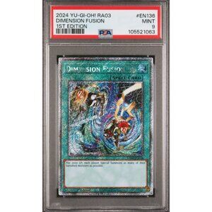 DIMENSION FUSION 1ST EDITION #EN136 2024 YU-GI-OH! RA03 MINT 9